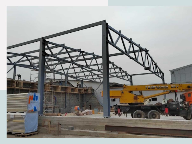 Строительство цехов в Сарапуле