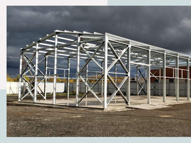 Двускатные ангары в Сарапул от 619 руб. за квадрат