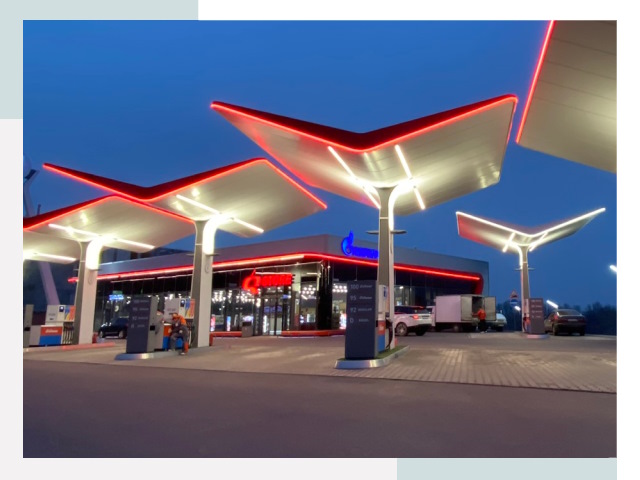 Навесы для АЗС в Сарапуле