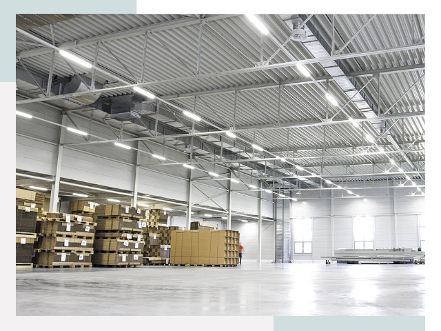 Освещение ангаров в Сарапуле