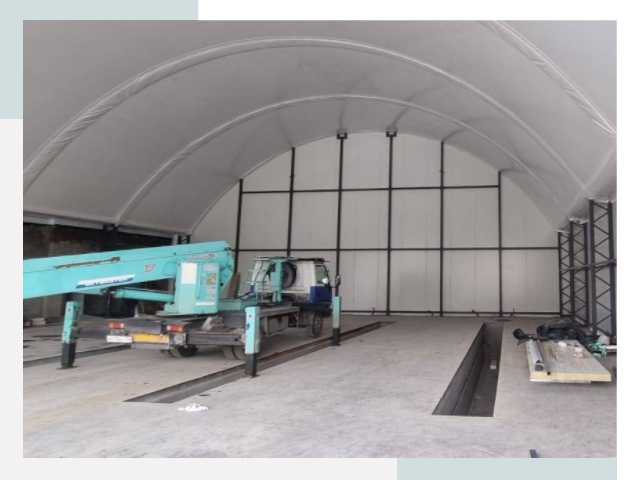 Внутреннее оснащение ангаров в Сарапуле