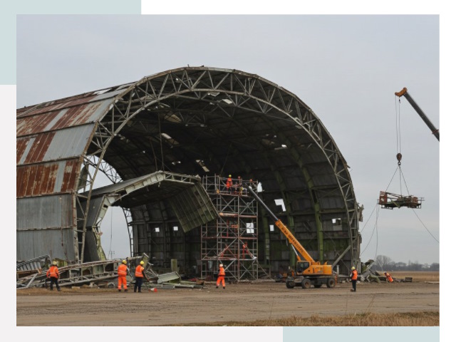 Демонтаж ангаров в Сарапуле